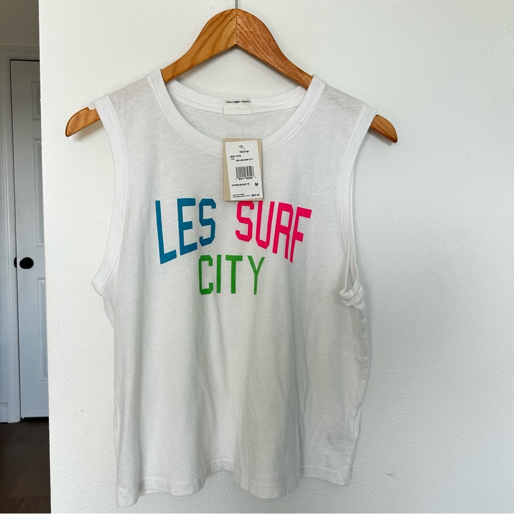 MOTHER - LES SURF CITY,  Muscle Tee size Medium NWT